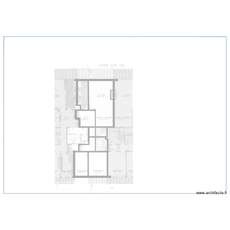 WIELEMANS SITUATION ACTUELLE 050923. Plan de 7 pièces et 131 m2