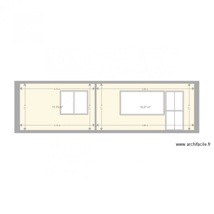 Facade élévation. Plan de 0 pièce et 0 m2