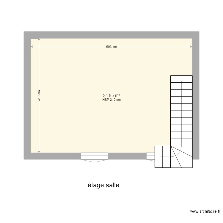 sardou étage salle. Plan de 0 pièce et 0 m2