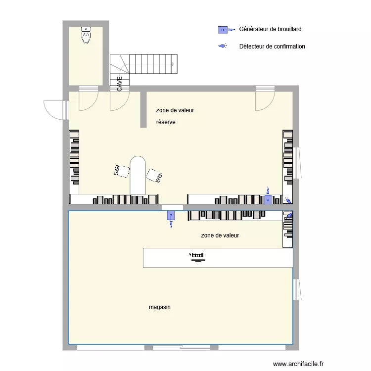 TABAC PRESSE DUPERRAY G&eacute;n&eacute;rateur de brouillard. Plan de 