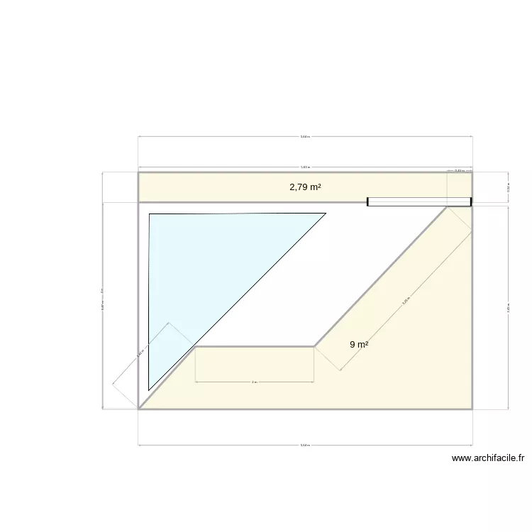 Terrasse03. Plan de 2  et 12 m²