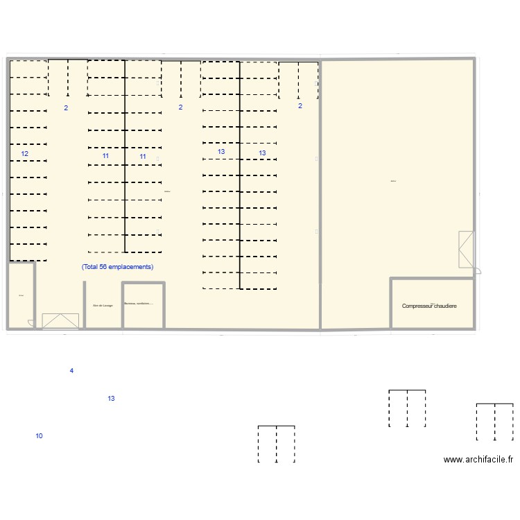 Local Fillinges 2nde tranche. Plan de 0 pièce et 0 m2
