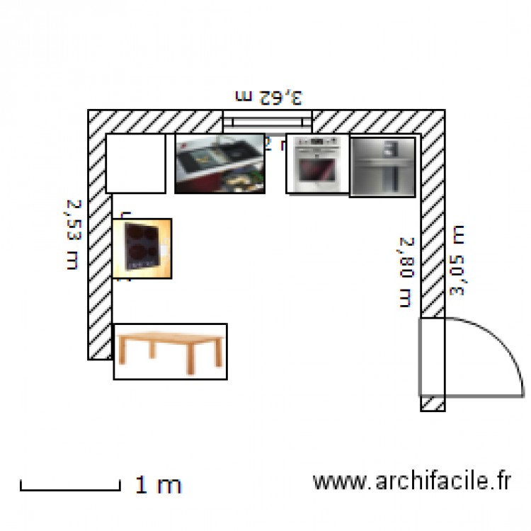 cuisine. Plan de 0 pièce et 0 m2