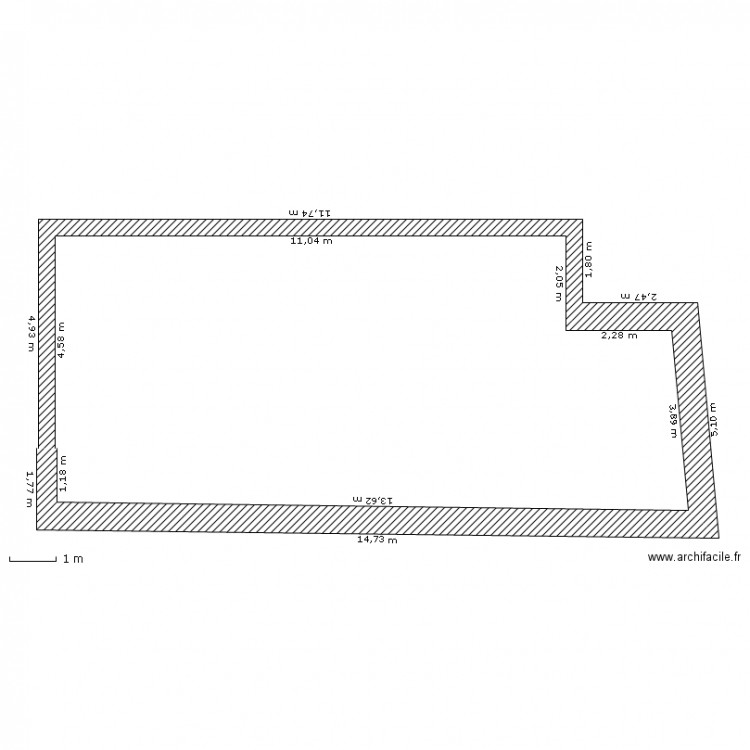 Murs seuls. Plan de 0 pièce et 0 m2