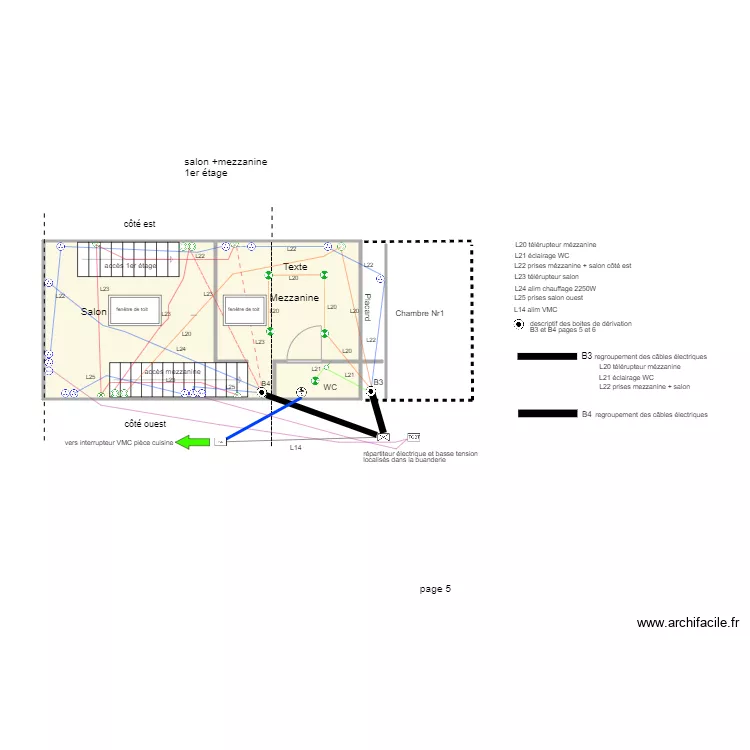 mezzanine. Plan de mezzanine. Plan de