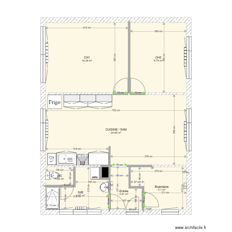 logpecherie. Plan de 0 pièce et 0 m2