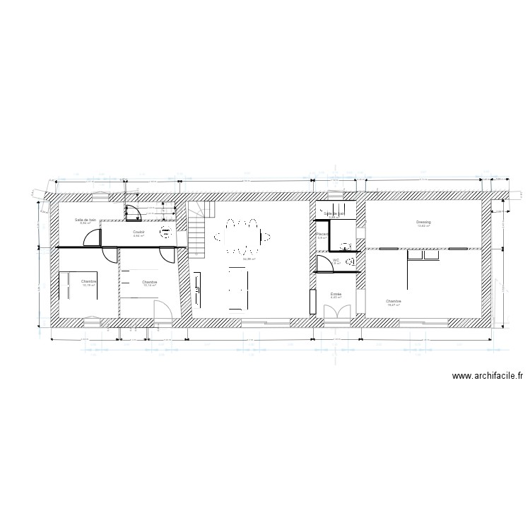 Plan rdc Lourenties modif. Plan de 11 pièces et 109 m2