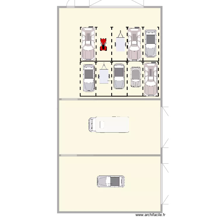 hall industriel. Plan de 