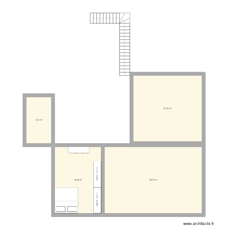 Pablo. Plan de 4 pièces et 91 m2