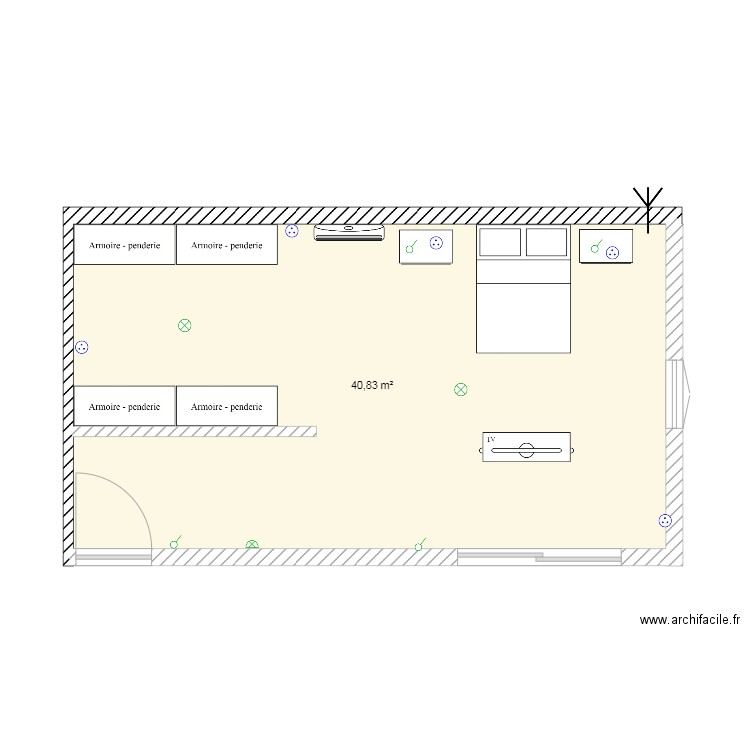 chambre 1. Plan de 0 pièce et 0 m2