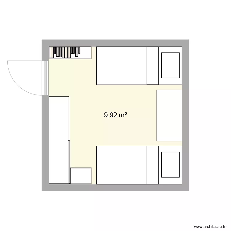 chambre ela. Plan de 