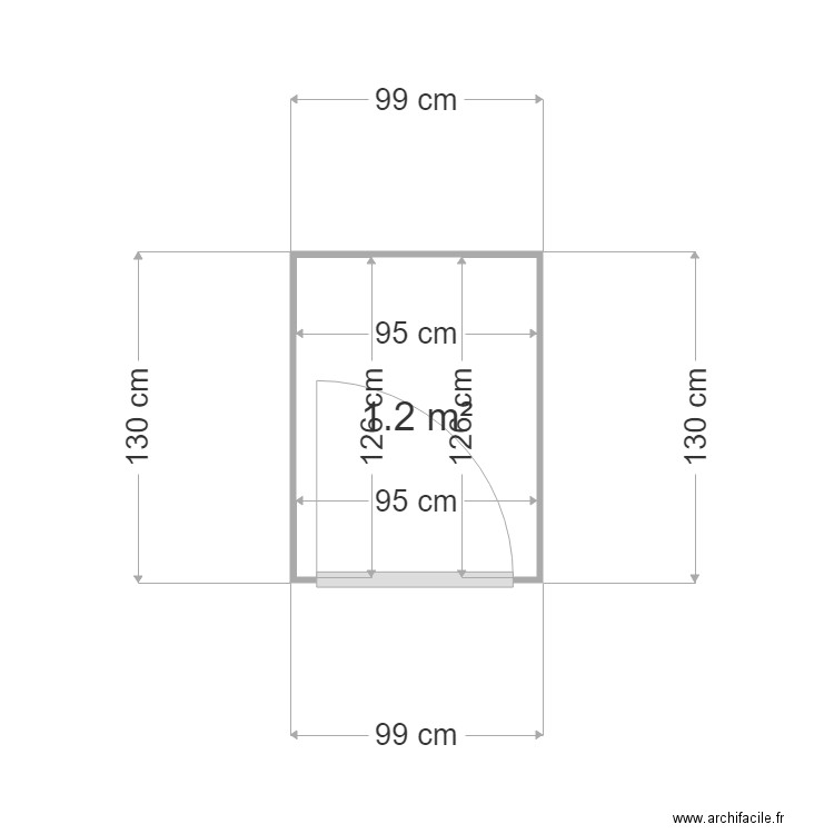 toilettes. Plan de 0 pièce et 0 m2