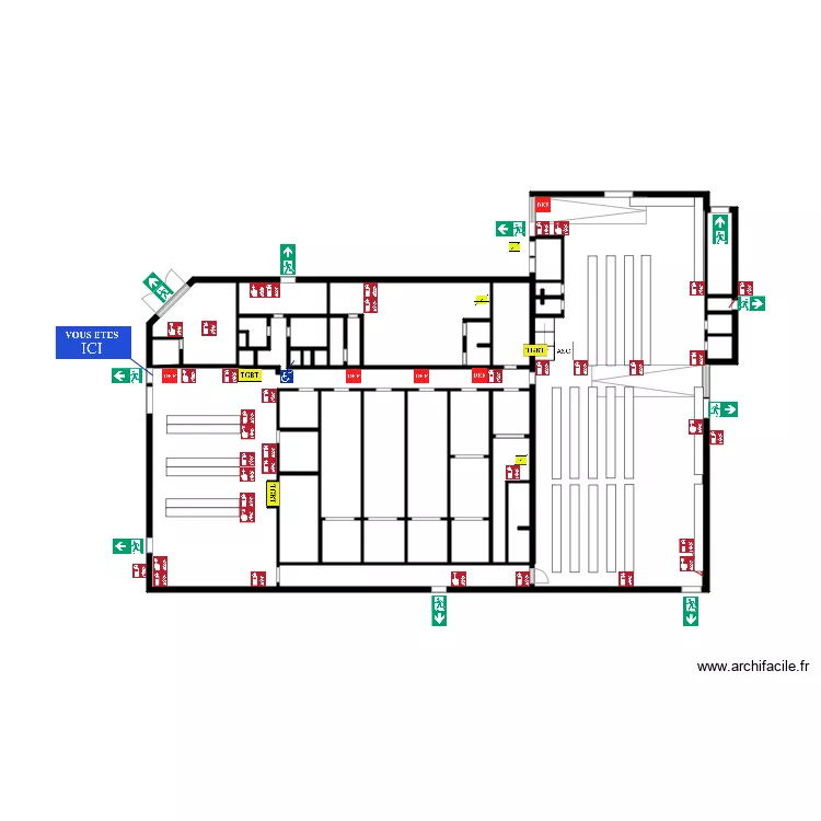 QUAI SUD 3  sortie mat premiere. Plan de 