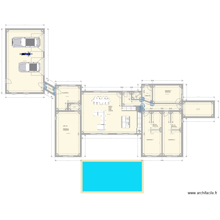 07/06/2022 17h08. Plan de 13 pièces et 264 m2