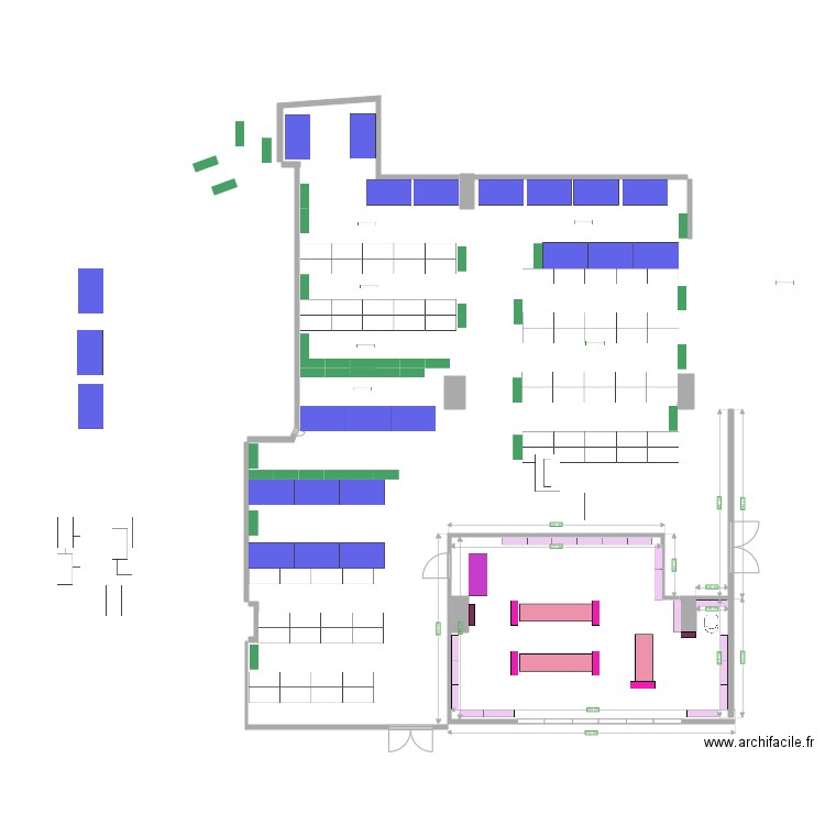 25 roquette Camille avec mobilier. Plan de 0 pièce et 0 m2