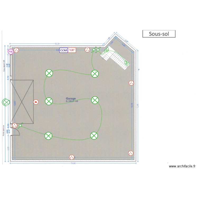 MICIELI SOUS SOL. Plan de 0 pièce et 0 m2