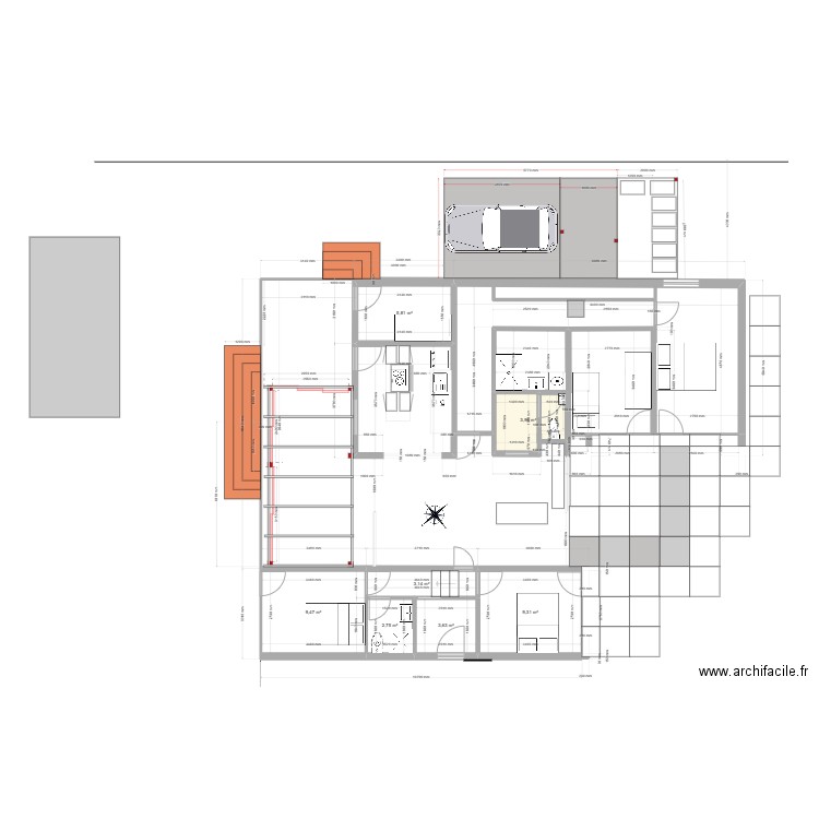 SJL 2023_Veranda. Plan de 7 pièces et 38 m2