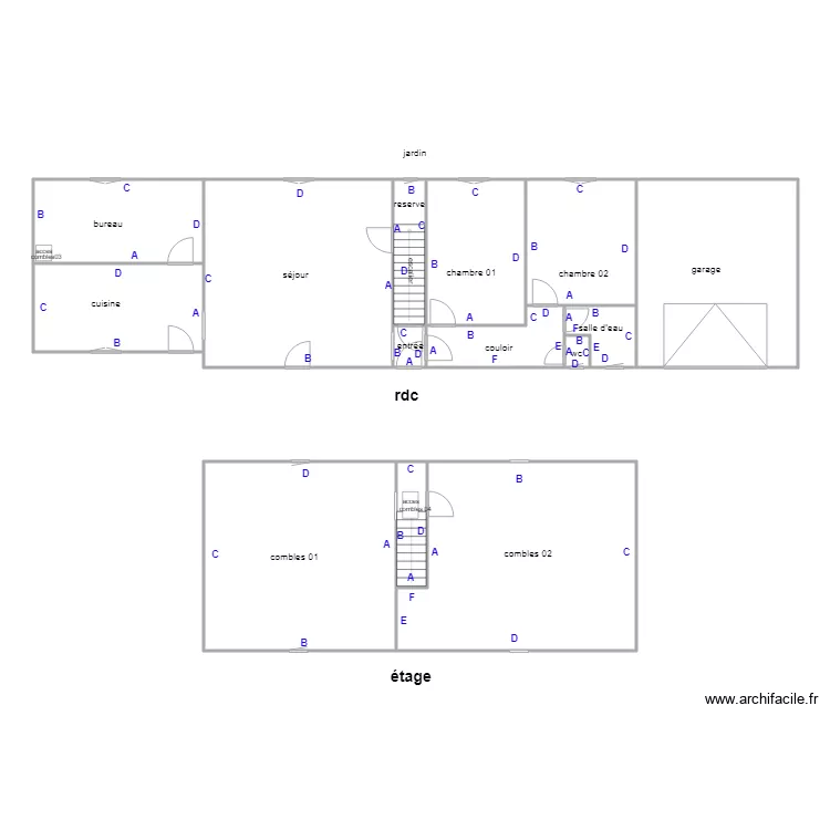 GUERINEAU MAISON. Plan de 