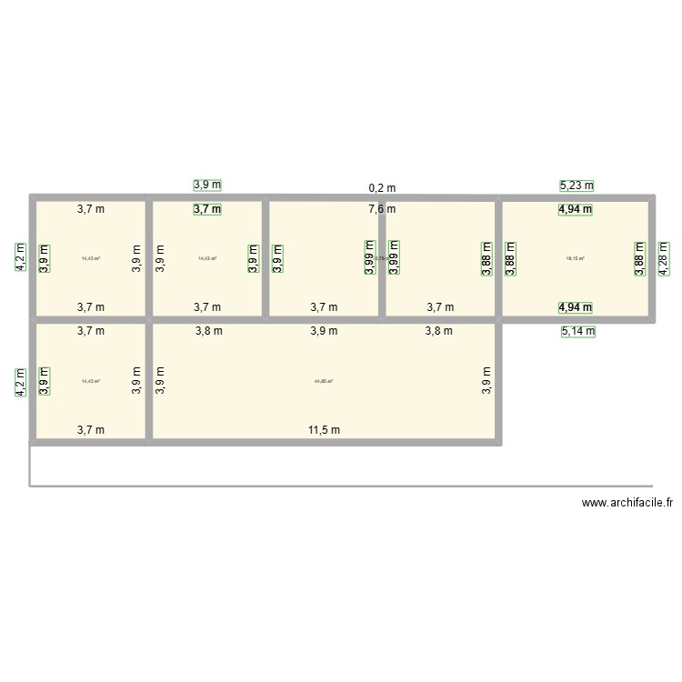 Habitat. Plan de 0 pièce et 0 m2