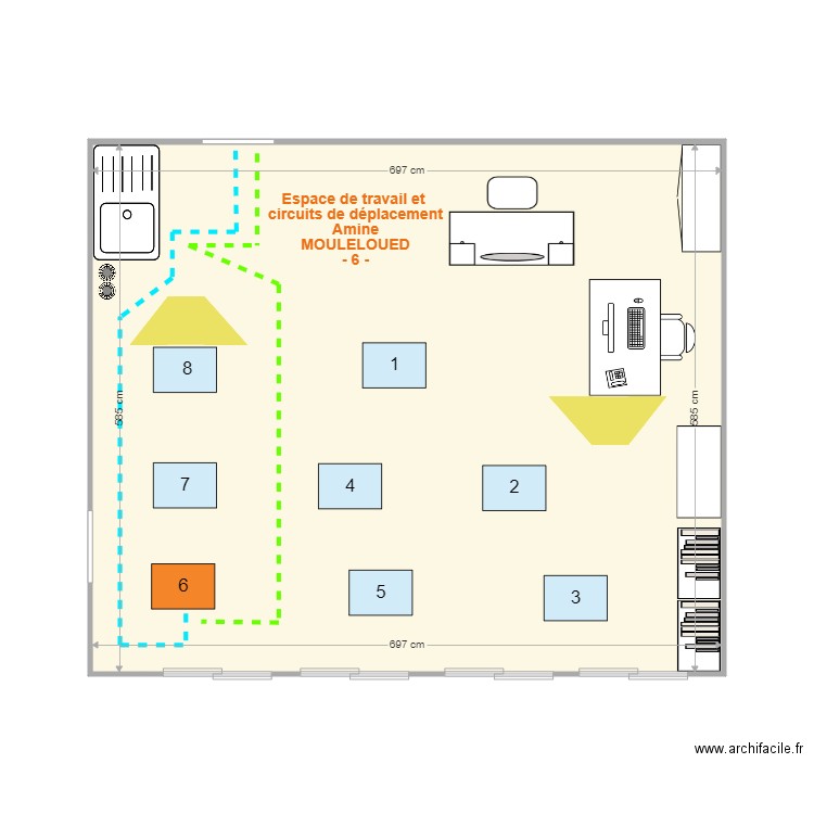 SEGPA 1 trajet élève 6. Plan de 0 pièce et 0 m2