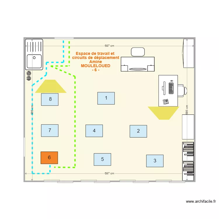 SEGPA 1 trajet &eacute;l&egrave;ve 6. Plan de 