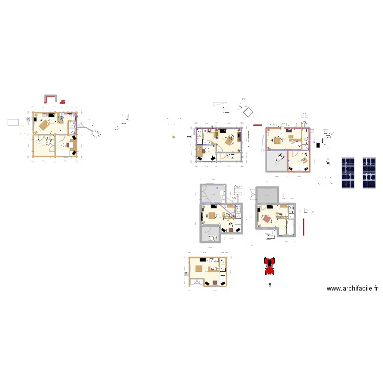 rez de chaussé. Plan de 21 pièces et 152 m2