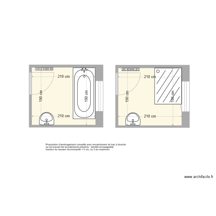 essaiSDBGRENIER. Plan de 0 pièce et 0 m2