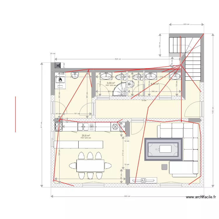 Prizemlje mekteb-. Plan de 