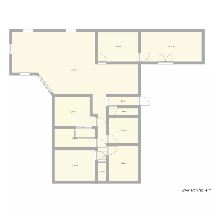 Maison Plouescat. Plan de 