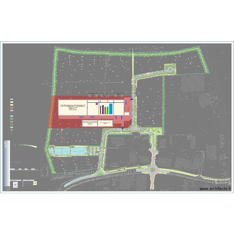 Usine CORPAL V6 - 01/08/2023. Plan de 7 pièces et -3376 m2