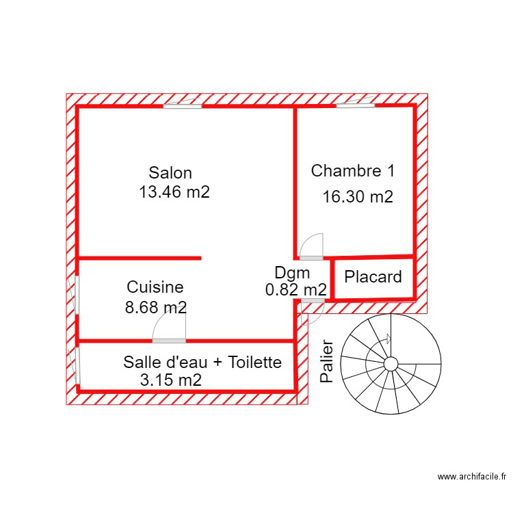 plan babette. Plan de 0 pièce et 0 m2