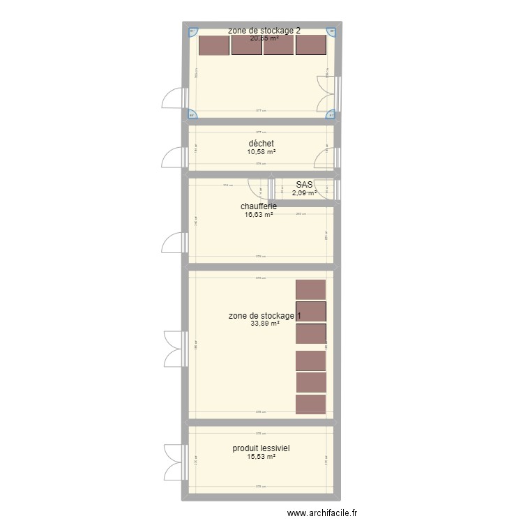 Local de stockage. Plan de 0 pièce et 0 m2