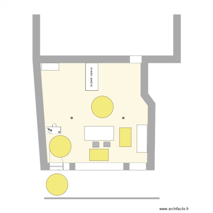 LIEVRE BLANC circulations. Plan de 0 pièce et 0 m2