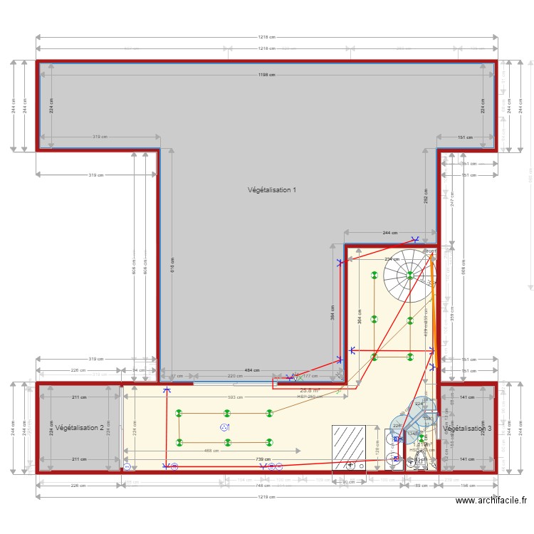 Maison Habitation ST CLAIR Electricité2. Plan de 0 pièce et 0 m2