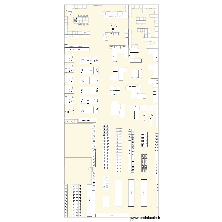  magasin 700m2. Plan de 0 pièce et 0 m2