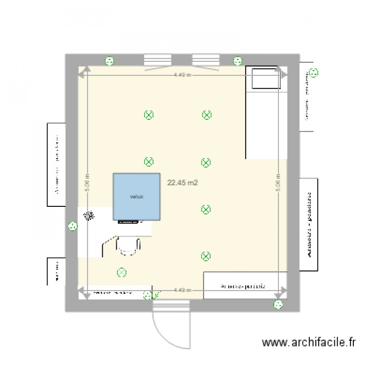 chambreV2. Plan de 0 pièce et 0 m2