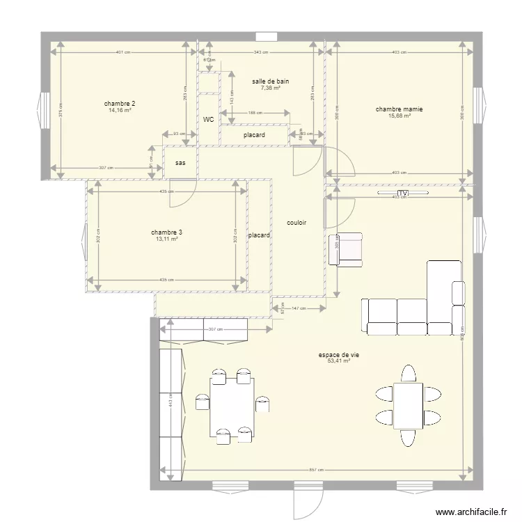 GIGNAC proposition. Plan de 