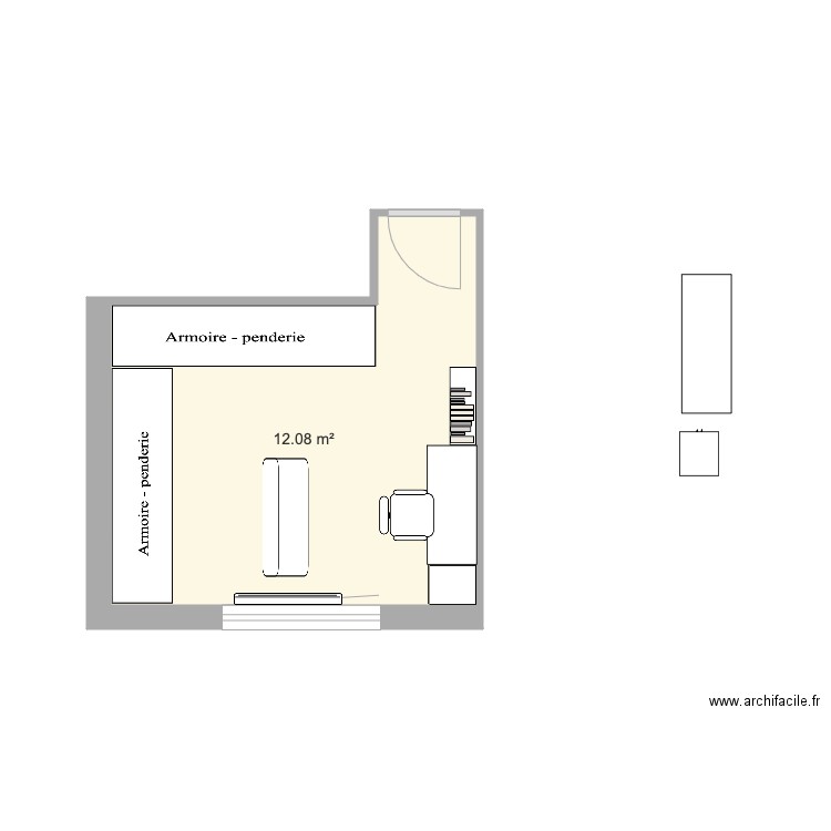 dressing bureau tassin. Plan de 0 pièce et 0 m2