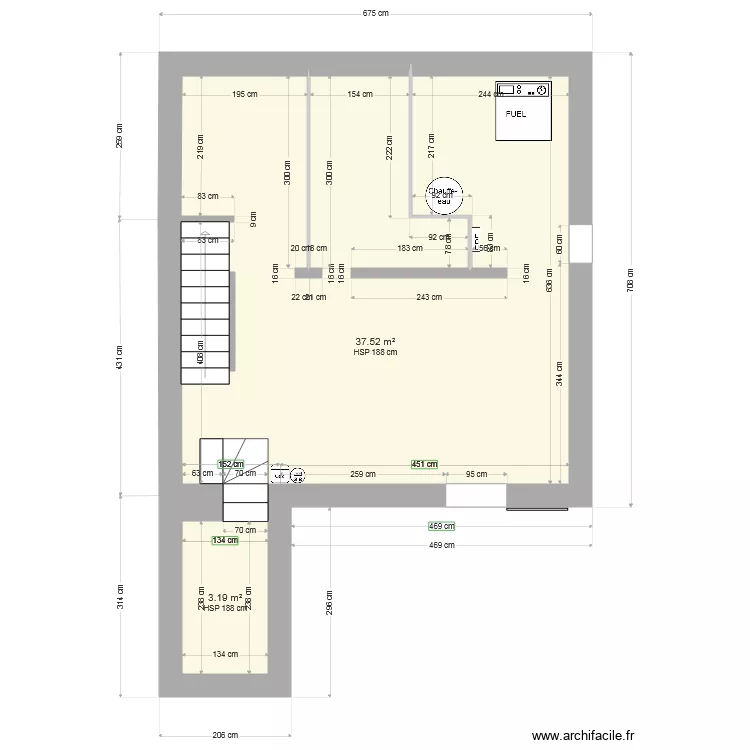 cave. Plan de cave. Plan de