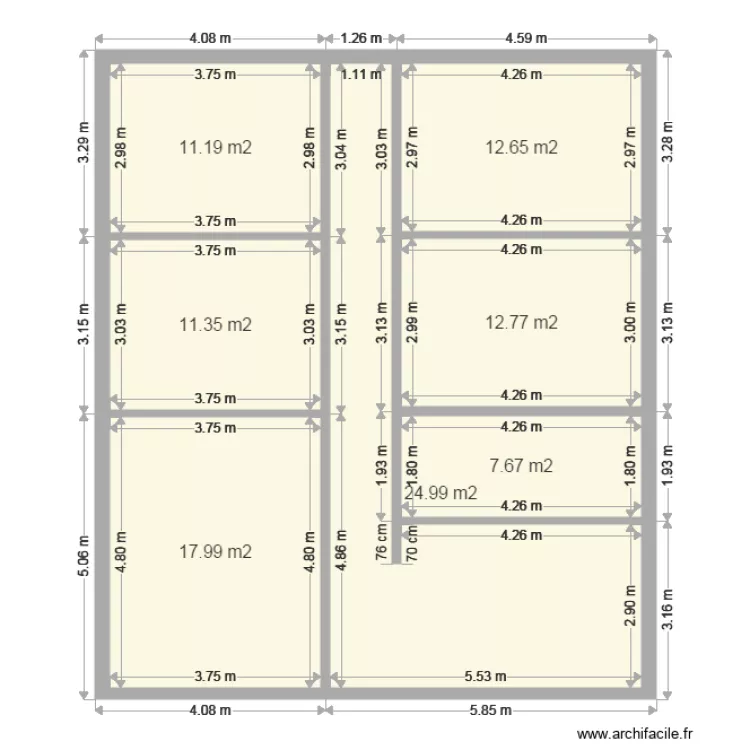 ROJDA BENFELD. Plan de 