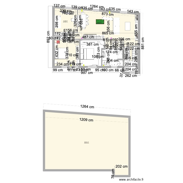  Plan villa Néa 2. Plan de 6 pièces et 170 m2