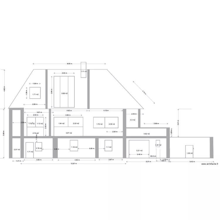 Plan Façade Sud Modification. Plan de Plan Façade Sud Modification. Plan de
