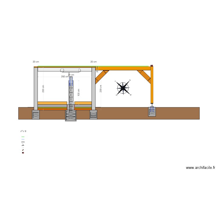 Observatoire coupe 1 (NE). Plan de 0 pièce et 0 m2