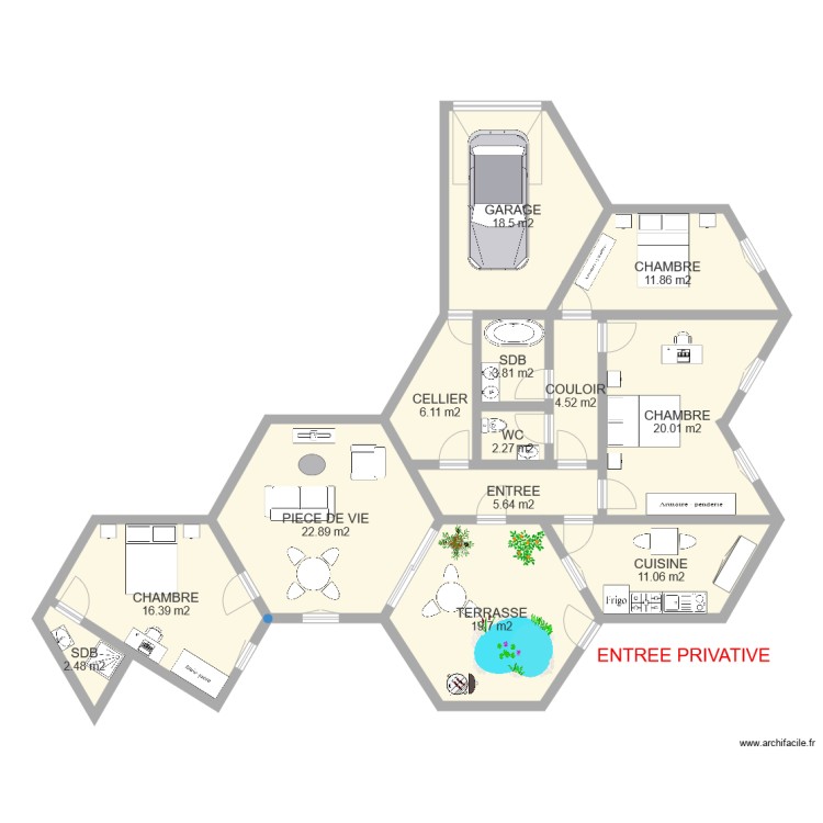 VATIN. Plan de 0 pièce et 0 m2