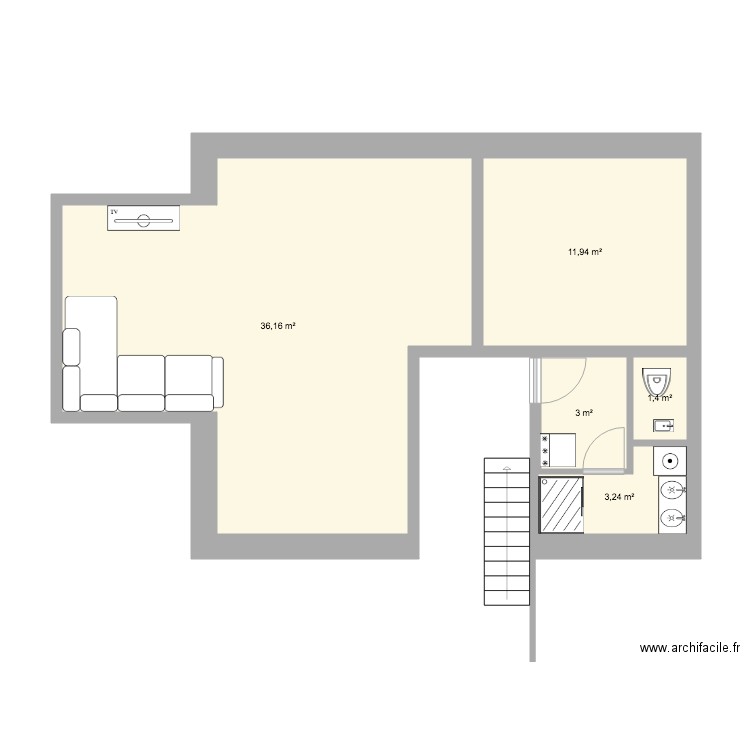 maison RDC. Plan de 0 pièce et 0 m2