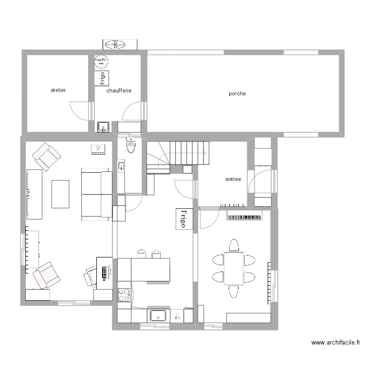 Maison_v20. Plan de 6 pièces et 81 m2