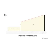Face Nord ouest projet&eacute;e