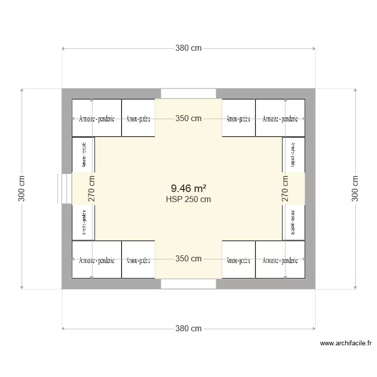 Dressing ikea. Plan de 