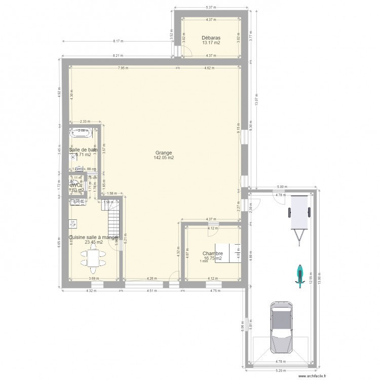 Ferme 4 5. Plan de 0 pièce et 0 m2