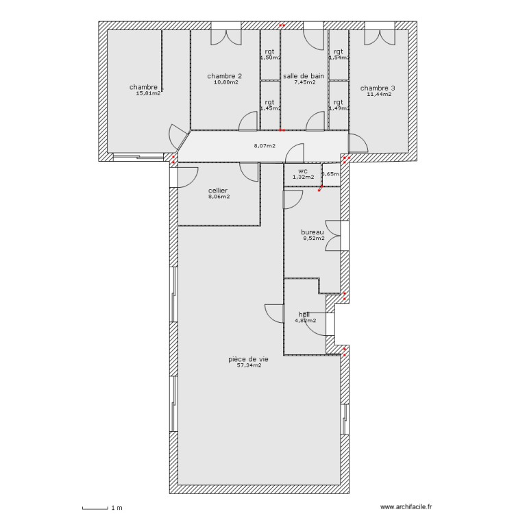 Plan. Plan de 0 pièce et 0 m2